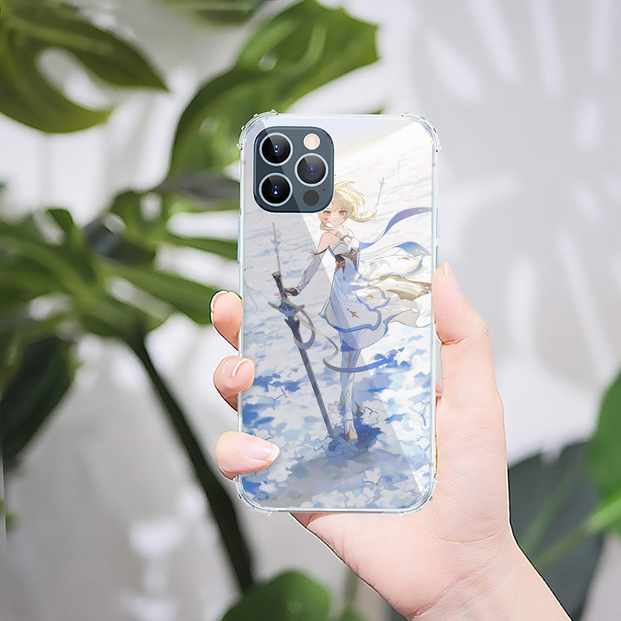 げんし神 genshin 【iPhone 12シリーズ対応】透明スマホケース（クリアソフトケース）